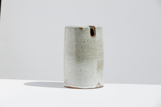 Short Speckle White Vases