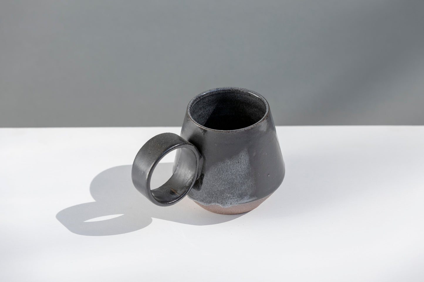 Matte Black Conical Stoneware Mug