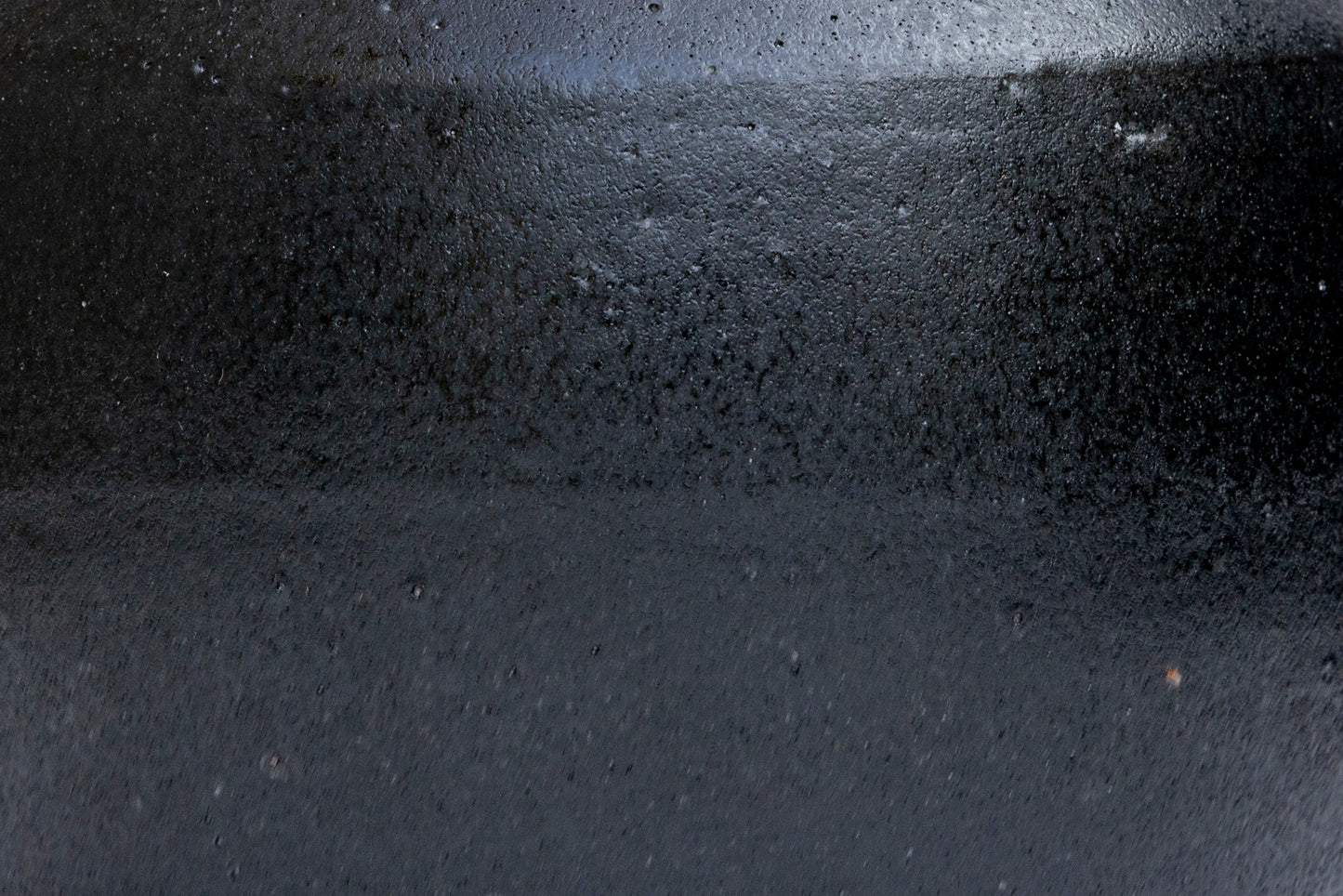 Rounded Matte Black Vase #02