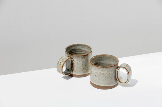 Set of 2 Speckled Stoneware Mugs