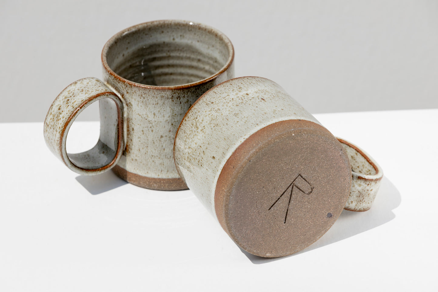 Set of 2 Speckled Stoneware Mugs