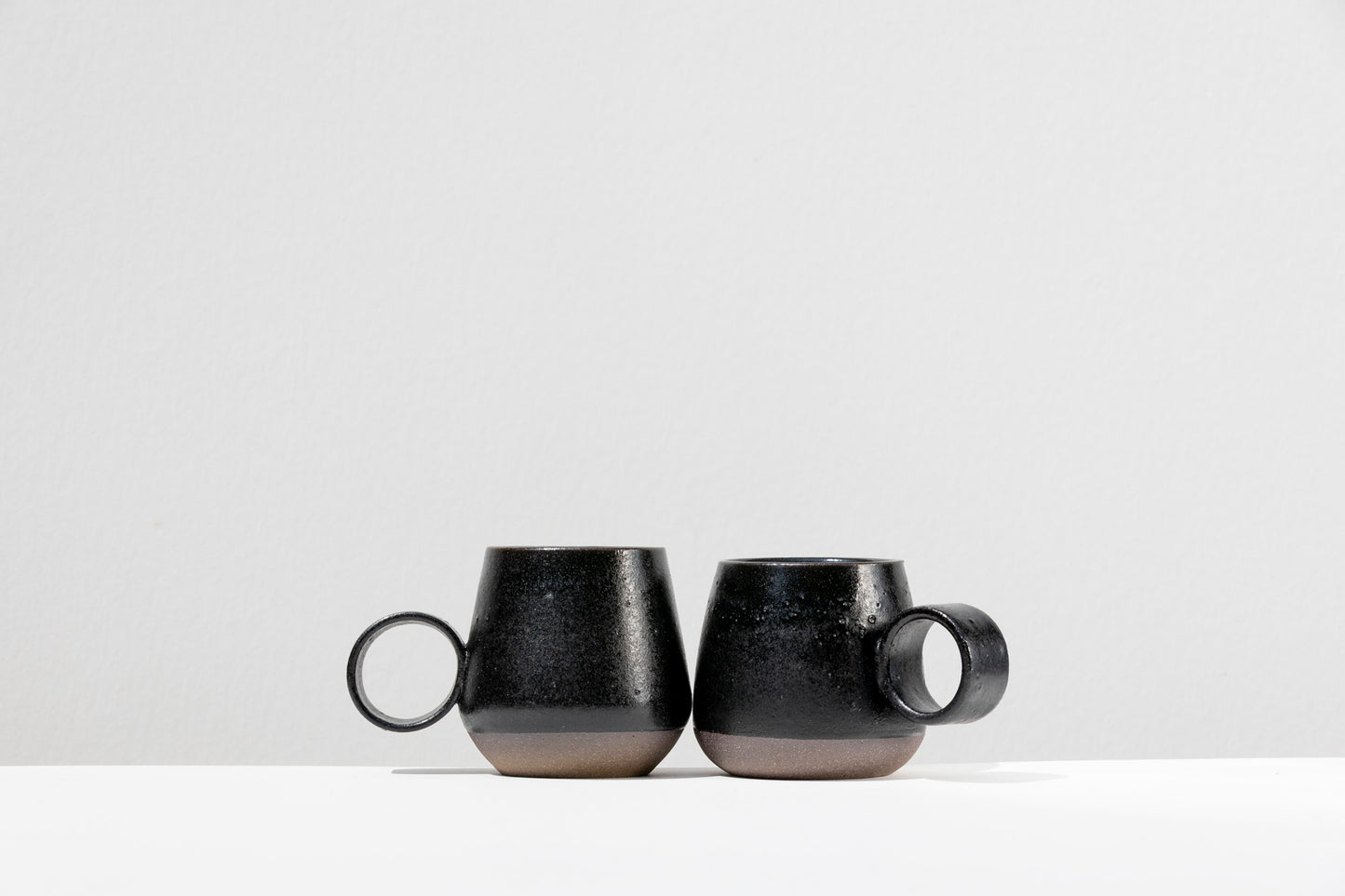 Set of 2 Matte Black Mugs #02