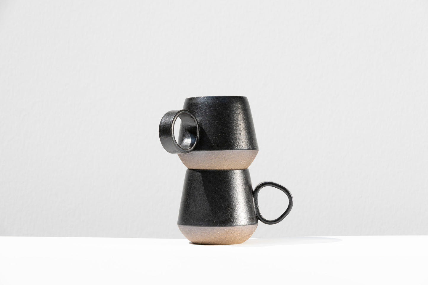 Set of 2 Matte Black Mugs #01