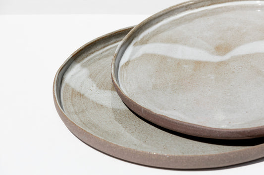 Set of 2 Speckled Dinner plates #04