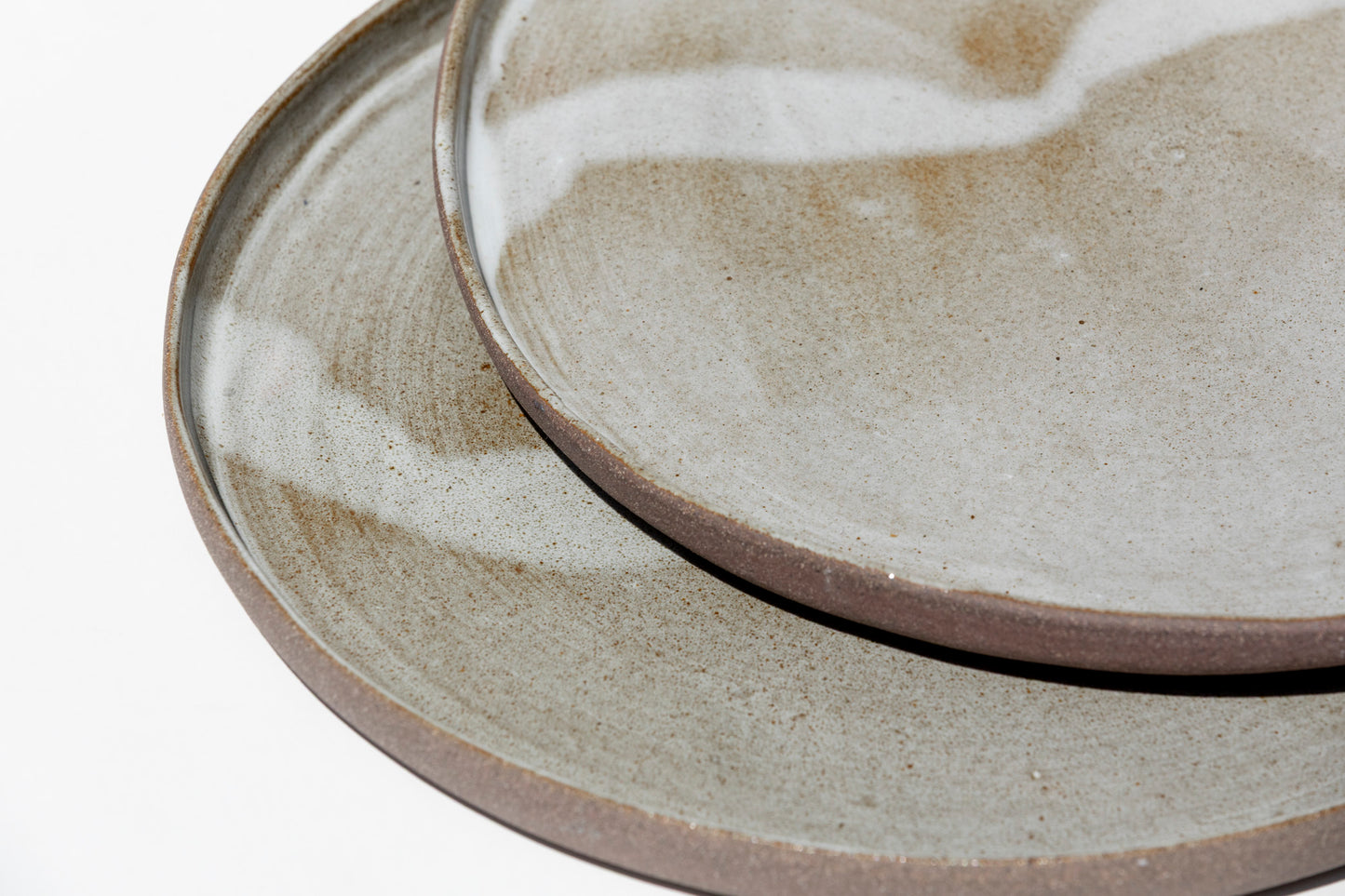 Set of 2 Speckled Dinner plates #04