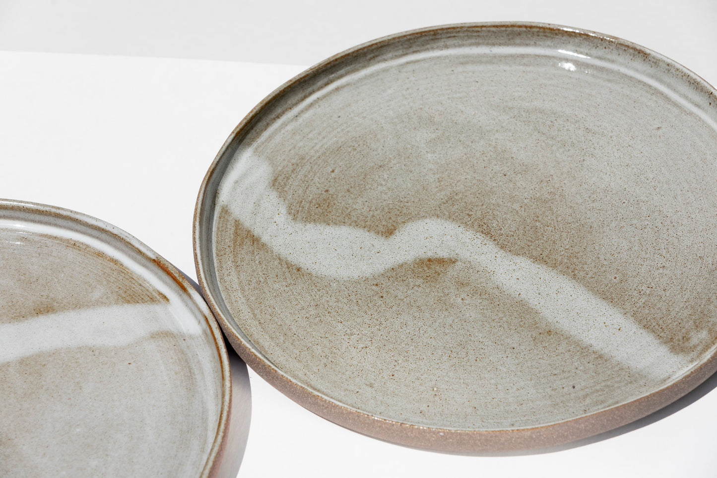 Set of 2 Speckled Dinner plates #04