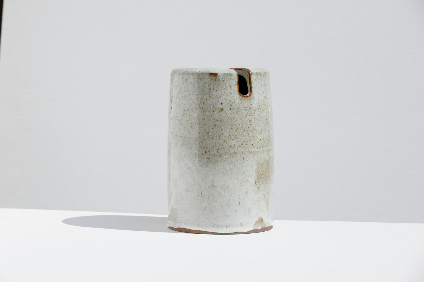 Short Speckle White Vases