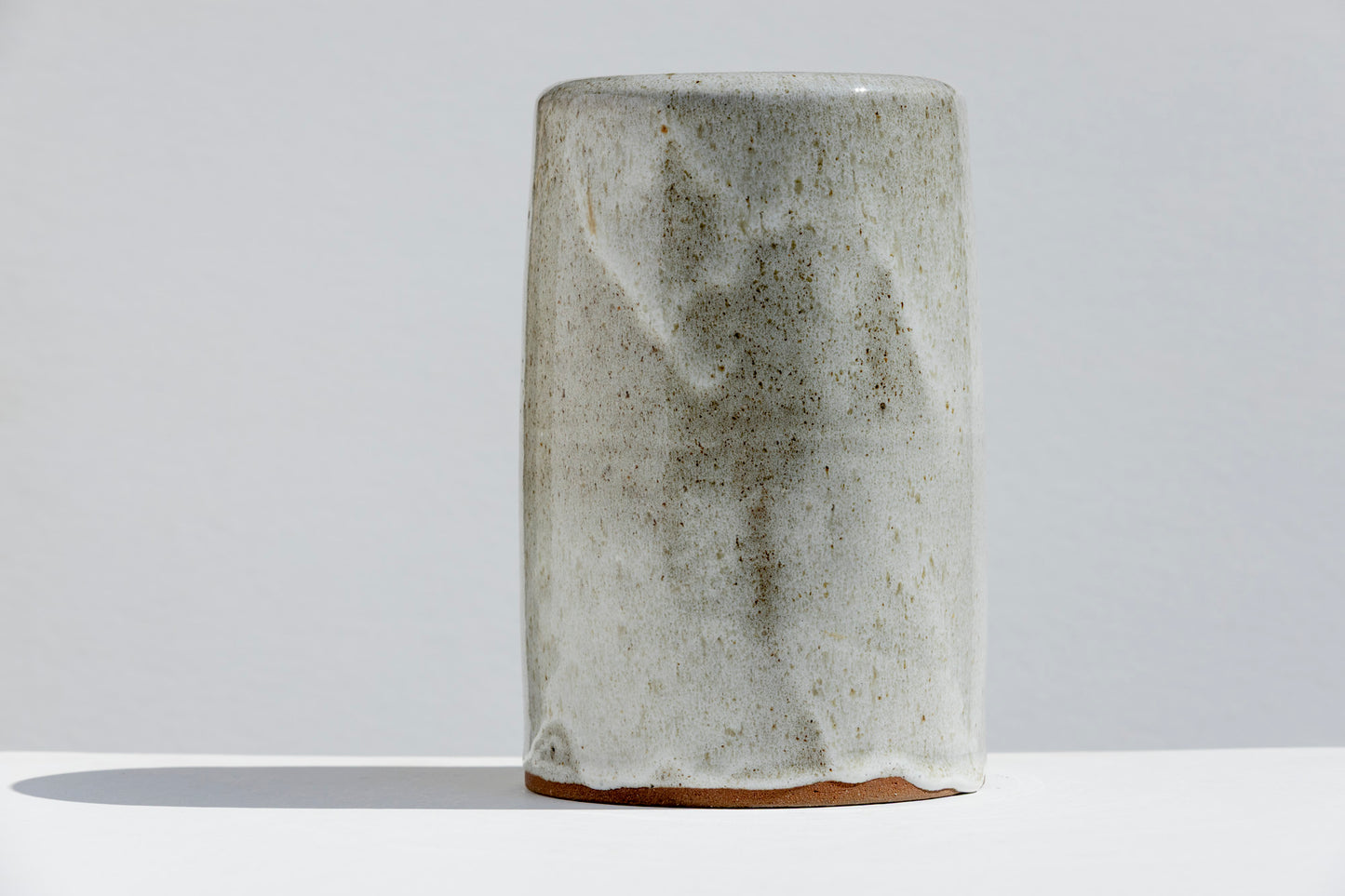 Short Speckle White Vases