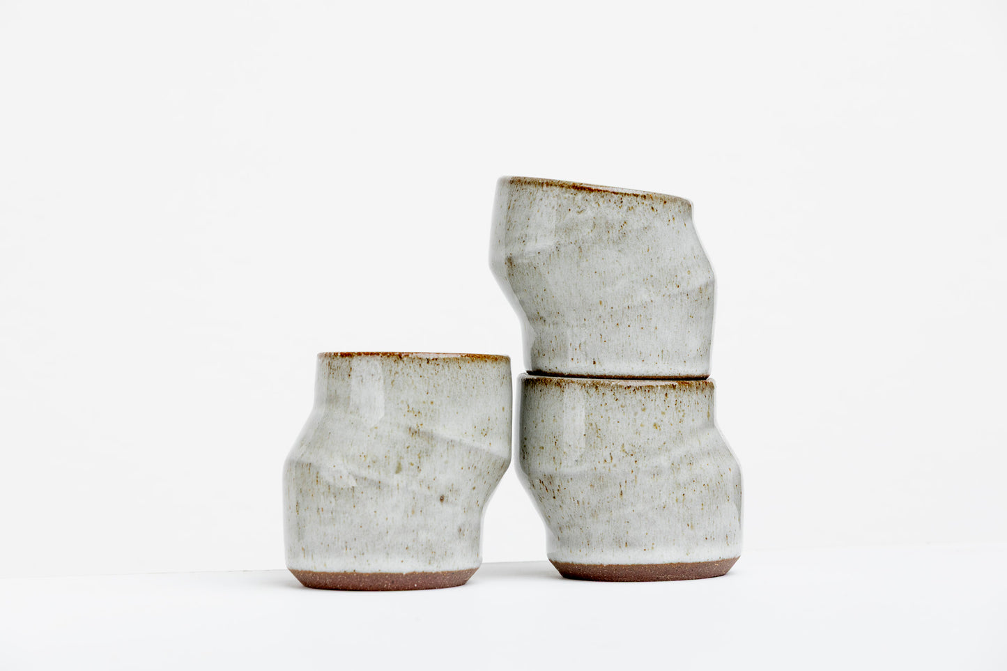 Set of 3 Angled Espresso Cups