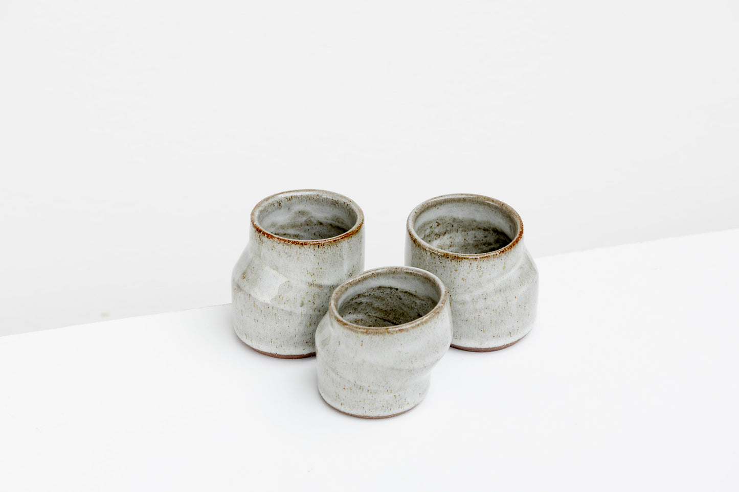 Set of 3 Angled Espresso Cups