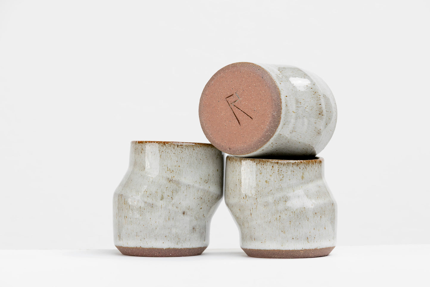 Set of 3 Angled Espresso Cups